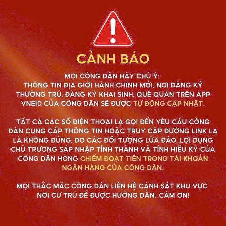Cảnh báo: Mọi công dân hãy chú ý - Ảnh 1.