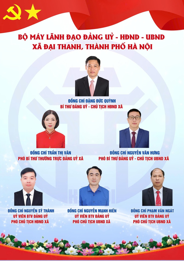 Cơ cấu tổ chức xã Đại Thanh- Ảnh 1.
