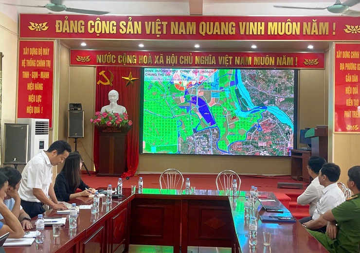 Xã Đại Xuyên tổ chức hội nghị làm việc với đơn vị tư vấn xây dựng đồ án quy hoạch chung của xã- Ảnh 2.