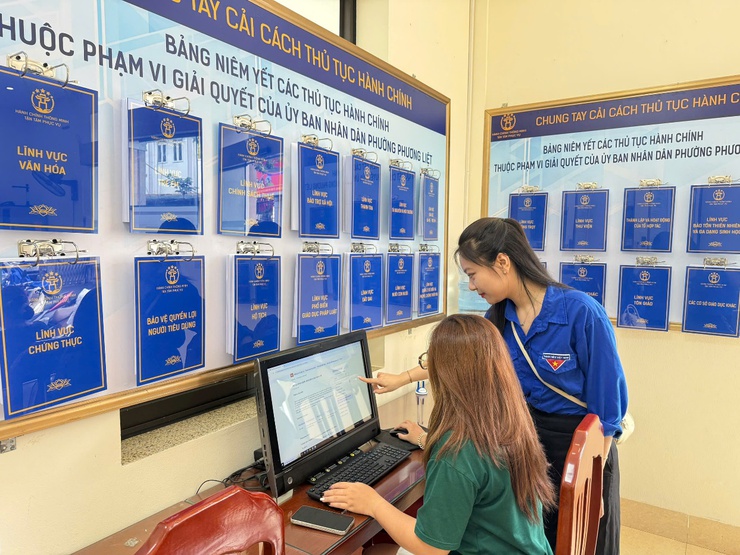 Thanh niên phường Phương Liệt chung tay góp sức vận hành chính quyền địa phương hai cấp- Ảnh 1.