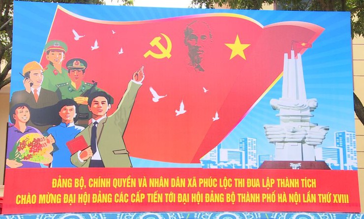 Đảng bộ, chính quyền và nhân dân xã Phúc Lộc thi đua lập thành tích chào mừng Đại hội Đảng các cấp tiến tới Đại hội Đảng TP Hà Nội lần thứ XVIII- Ảnh 1.