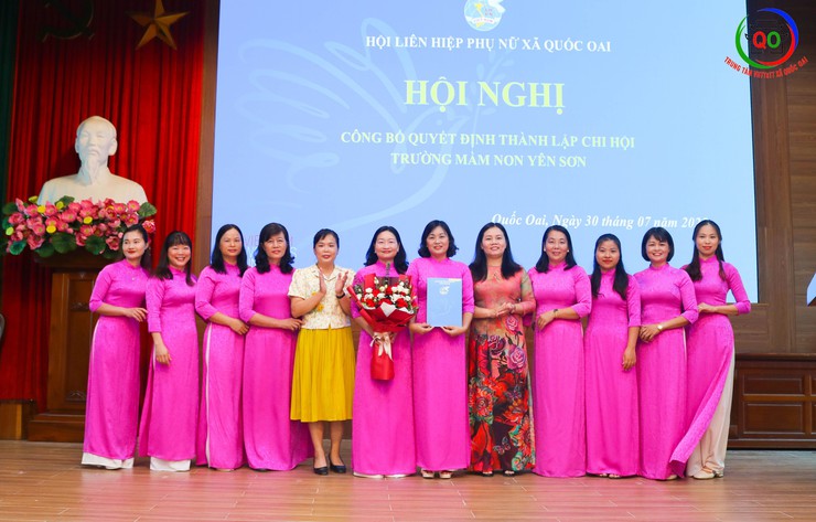 Quốc Oai công bố thành lập Chi hội Phụ nữ Công an xã và 9 Chi hội Phụ nữ trường Mầm non- Ảnh 11.