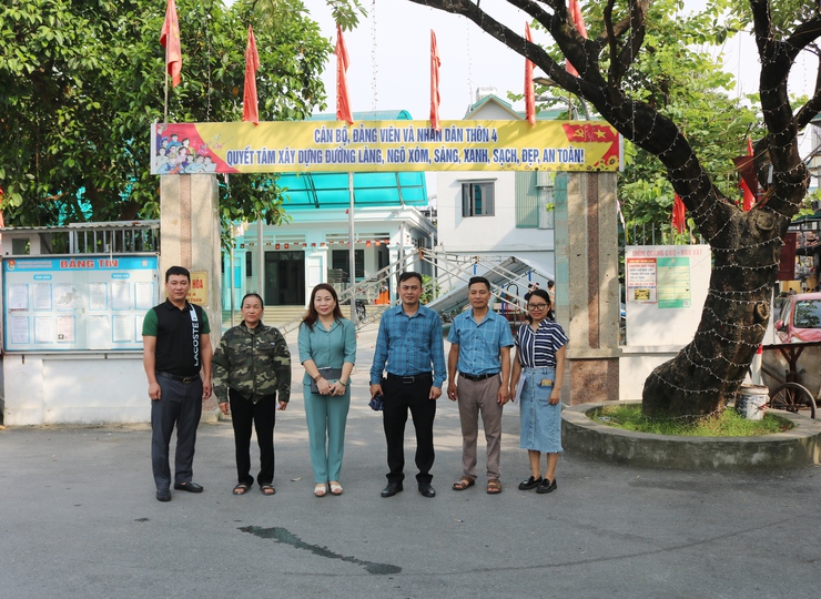 Quốc Oai kiểm tra cuộc thi "Sáng - Xanh - Sạch - Đẹp - An toàn": Lan tỏa ý thức cộng đồng, nâng tầm diện mạo nông thôn mới- Ảnh 2.