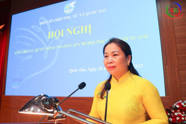 Quốc Oai công bố thành lập Chi hội Phụ nữ Công an xã và 9 Chi hội Phụ nữ trường Mầm non- Ảnh 2.