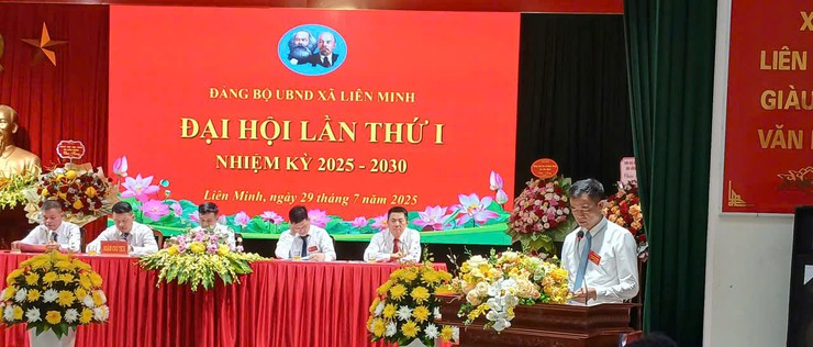 Đại hội Đảng bộ UBND xã Liên Minh lần thứ I, nhiệm kỳ 2025-2030- Ảnh 3.
