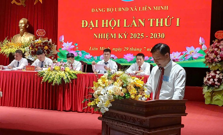 Đại hội Đảng bộ UBND xã Liên Minh lần thứ I, nhiệm kỳ 2025-2030- Ảnh 4.