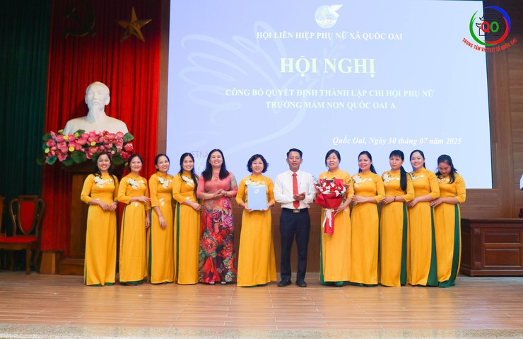 Quốc Oai công bố thành lập Chi hội Phụ nữ Công an xã và 9 Chi hội Phụ nữ trường Mầm non- Ảnh 6.