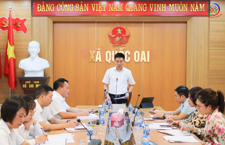 UBND xã Quốc Oai tổ chức Hội nghị giao ban các Quỹ tín dụng nhân dân, sơ kết công tác 6 tháng đầu năm và triển khai nhiệm vụ 6 tháng cuối năm 2025- Ảnh 7.