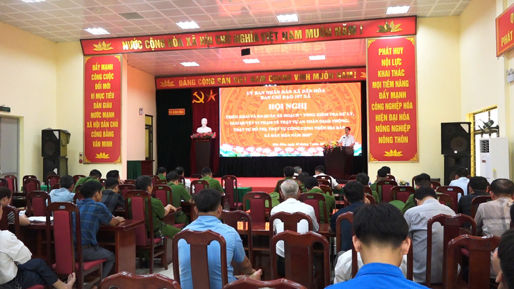 XÃ DÂN HÒA RA QUÂN TỔNG KIỂM TRA, XỬ LÝ VI PHẠM VỀ TRẬT TỰ, AN TOÀN GIAO THÔNG, TRẬT TỰ ĐÔ THỊ, TRẬT TỰ CÔNG CỘNG NĂM 2025- Ảnh 7.