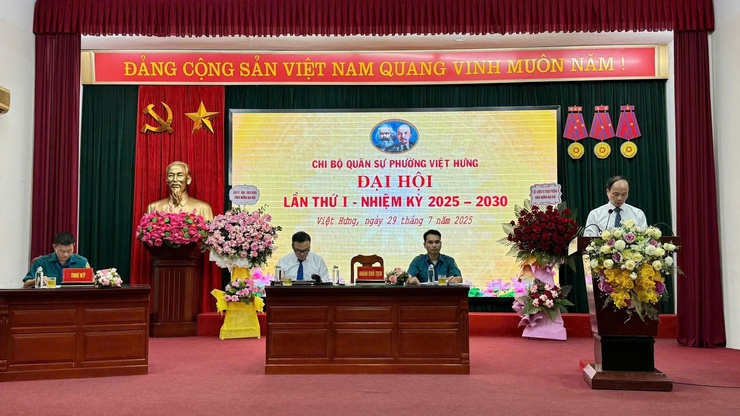 Đại hội Chi bộ Quân sự phường Việt Hưng lần thứ I, nhiệm kỳ 2025 – 2030 - Dấu mốc quan trọng trong công tác xây dựng lực lượng vũ trang địa phương- Ảnh 5.