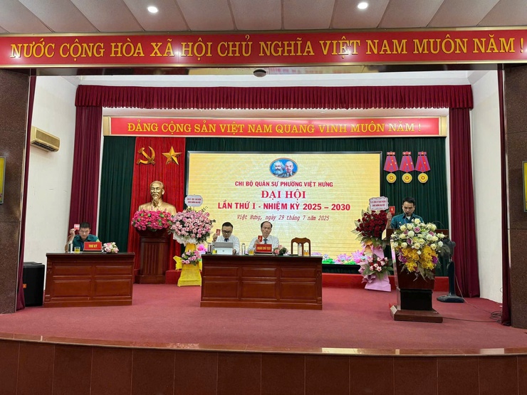 Đại hội Chi bộ Quân sự phường Việt Hưng lần thứ I, nhiệm kỳ 2025 – 2030 - Dấu mốc quan trọng trong công tác xây dựng lực lượng vũ trang địa phương- Ảnh 4.