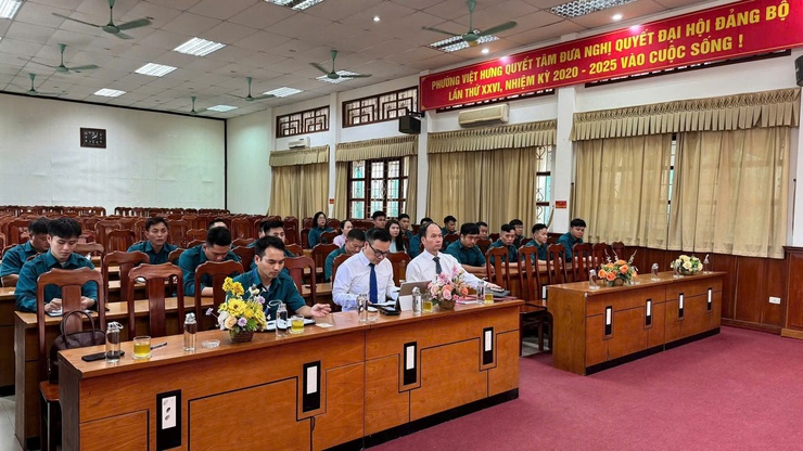 Đại hội Chi bộ Quân sự phường Việt Hưng lần thứ I, nhiệm kỳ 2025 – 2030 - Dấu mốc quan trọng trong công tác xây dựng lực lượng vũ trang địa phương- Ảnh 1.
