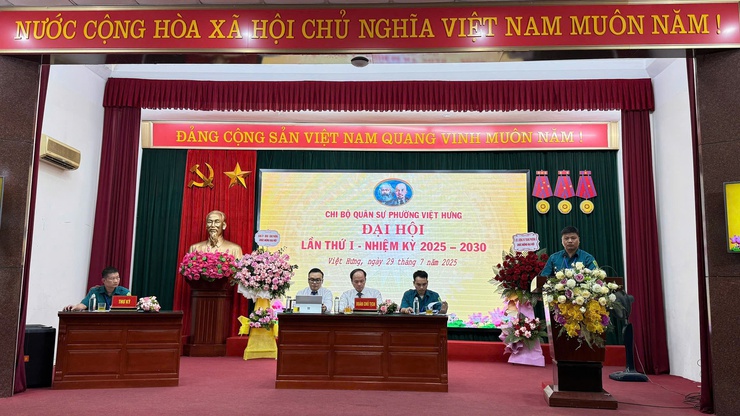 Đại hội Chi bộ Quân sự phường Việt Hưng lần thứ I, nhiệm kỳ 2025 – 2030 - Dấu mốc quan trọng trong công tác xây dựng lực lượng vũ trang địa phương- Ảnh 7.