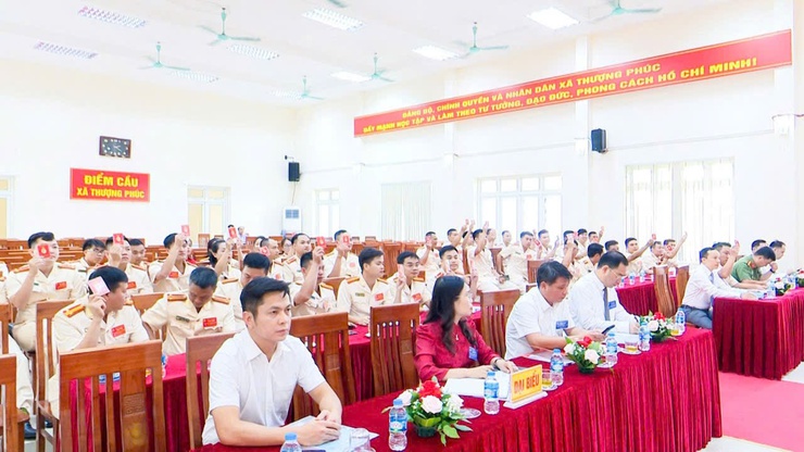 Đảng bộ Công an xã Thượng Phúc sẵn sàng bước vào nhiệm kỳ mới- Ảnh 7.
