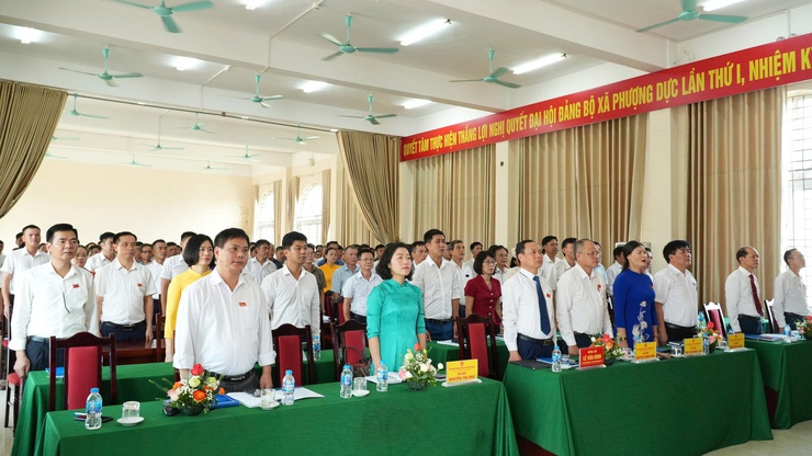 HĐND xã Phượng Dực tổ chức Kỳ họp thứ hai (kỳ họp chuyên đề) khóa I, nhiệm kỳ 2021-2026- Ảnh 1.