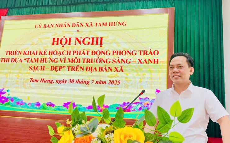 Tam Hưng hưởng ứng triển khai phong trào thi đua  Sáng – Xanh – Sạch – Đẹp"- Ảnh 1.