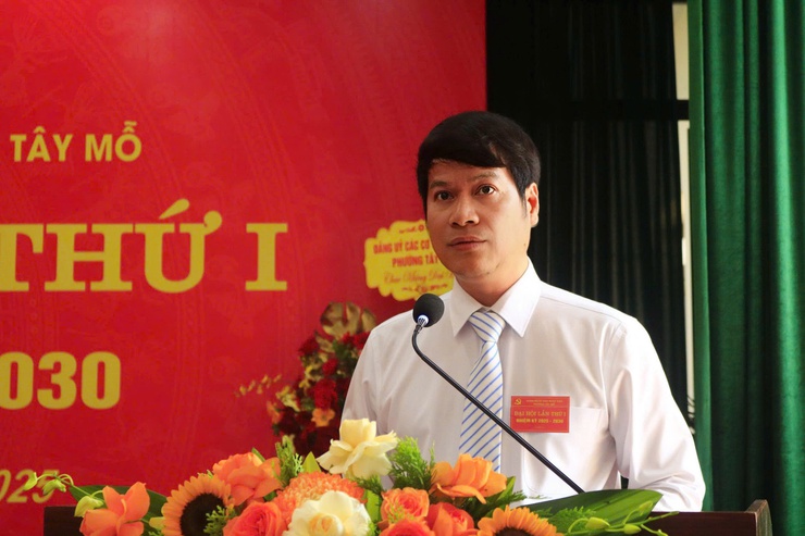 ĐẢNG BỘ UBND PHƯỜNG TÂY MỖ TỔ CHỨC THÀNH CÔNG ĐẠI HỘI LẦN THỨ NHẤT, NHIỆM KỲ 2025–2030- Ảnh 4.