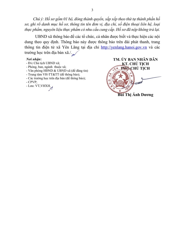 THÔNG BÁO VỀ VIỆC TIẾP NHẬN HỒ SƠ ĐỐI VỚI CÁC ĐƠN VỊ CUNG CẤP THỰC PHẨM, NGUYÊN LIỆU THỰC PHẨM, SUẤT ĂN CHO CÁC TRƯỜNG HỌC TRÊN ĐỊA BÀN XÃ NĂM HỌC 2025-2026.- Ảnh 3.