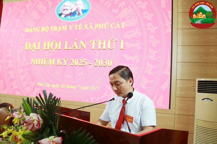 Đại hội Đảng bộ Trạm y tế xã Phú Cát lần thứ nhất, nhiệm kỳ 2025 - 2030- Ảnh 9.