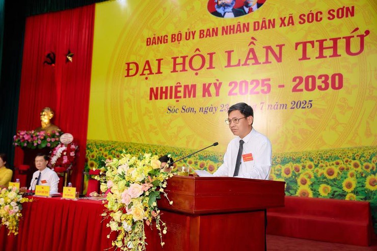 ĐẠI HỘI ĐẢNG BỘ CƠ QUAN ỦY BAN NHÂN DÂN XÃ SÓC SƠN LẦN THỨ I, NHIỆM KỲ 2025-2030 THÀNH CÔNG TỐT ĐẸP- Ảnh 1.