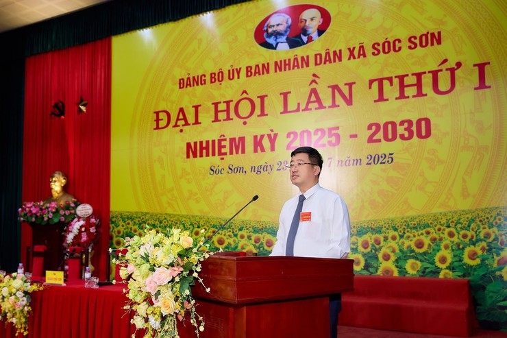 ĐẠI HỘI ĐẢNG BỘ CƠ QUAN ỦY BAN NHÂN DÂN XÃ SÓC SƠN LẦN THỨ I, NHIỆM KỲ 2025-2030 THÀNH CÔNG TỐT ĐẸP- Ảnh 5.