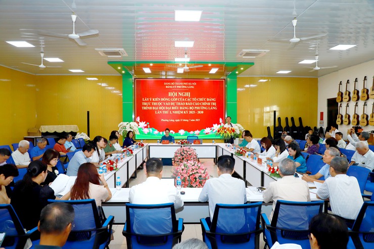 PHÁT HUY TRÍ TUỆ, NGUYỆN VỌNG XÂY DỰNG VĂN KIỆN ĐẠI HỘI ĐẢNG BỘ PHƯỜNG LÁNG LẦN THỨ I- Ảnh 8.