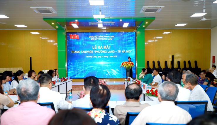 PHƯỜNG LÁNG TỔ CHỨC LỄ RA MẮT TRANG FANPAGE “PHƯỜNG LÁNG - TP. HÀ NỘI”- Ảnh 2.