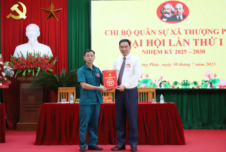 Chi bộ Quân sự xã Thượng Phúc tổ chức thành công Đại hội lần thứ I, nhiệm kỳ 2025 – 2030- Ảnh 4.