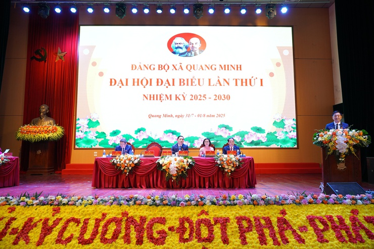 Phiên trù bị Đại hội đại biểu Đảng bộ xã Quang Minh lần thứ I, nhiệm kỳ 2025-2030- Ảnh 9.