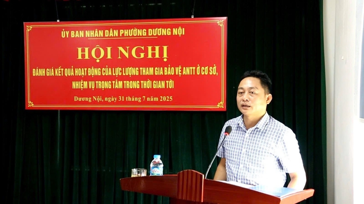Phường Dương Nội sơ kết 01 năm hoạt động của lực lượng tham gia bảo vệ ANTT ở cơ sở và triển khai nhiệm vụ trọng tâm trong thời gian tới- Ảnh 2.