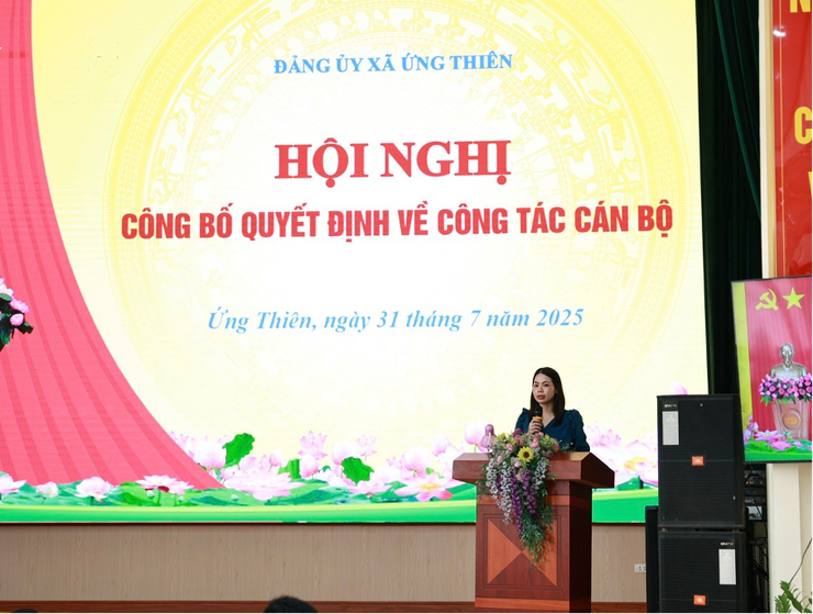 Hội nghị đóng góp ý kiến vào Dự thảo Báo cáo Chính trị trình Đại hội đại biểu Đảng bộ xã Ứng Thiên lần thứ I, nhiệm kỳ 2025-2030- Ảnh 5.