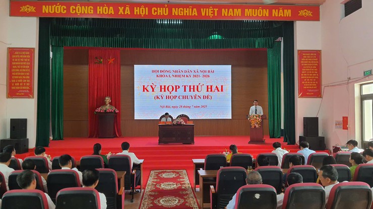 KỲ HỌP THỨ 2 HĐND XÃ NỘI BÀI KHÓA I, NHIỆM KỲ 2021 - 2026- Ảnh 1.