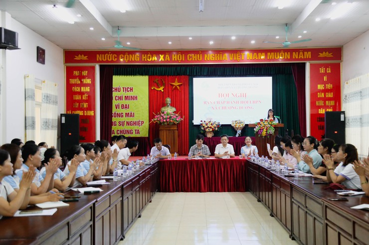Hội Liên hiệp Phụ nữ xã Chương Dương tổ chức Hội nghị Ban Chấp hành - Ảnh 1.