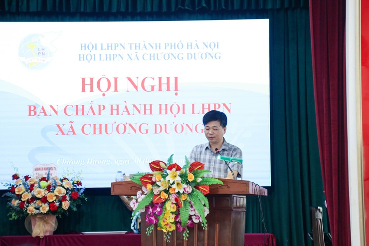 Hội Liên hiệp Phụ nữ xã Chương Dương tổ chức Hội nghị Ban Chấp hành - Ảnh 4.