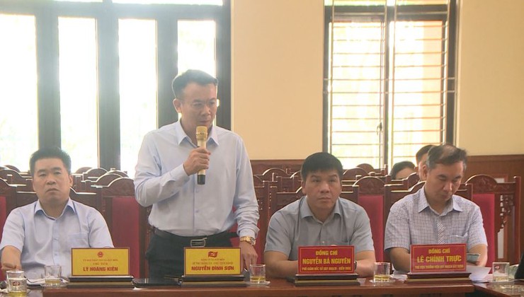 Hội nghị xin ý kiến đóng góp về định hướng phát triển không gian quy hoạch xã theo Quy định chung Thủ đô.- Ảnh 1.