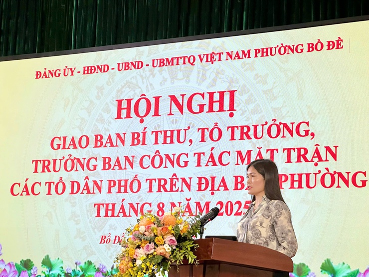 Giao ban các Chi, Đảng bộ cơ sở tháng 8 năm 2025.- Ảnh 6.