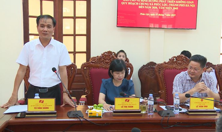 Xã Phúc Lộc tổ chức Hội nghị xin ý kiến đóng góp về định hướng phát triển không gian quy hoạch chung xã- Ảnh 3.