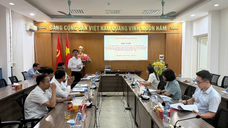 Đảng uỷ phường Xuân Phương tổ chức lấy ý kiến góp ý vào văn kiện Đại hội đại biểu Đảng bộ phường lần thứ I, nhiệm kỳ 2025-2030- Ảnh 7.