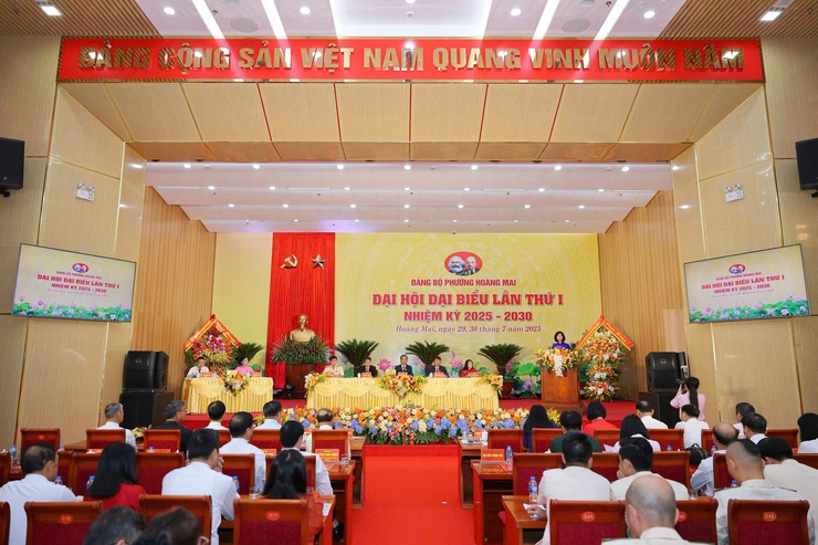 ĐẠI HỘI ĐẠI BIỂU ĐẢNG BỘ PHƯỜNG HOÀNG MAI LẦN THỨ I, NHIỆM KỲ 2025-2030 THÀNH CÔNG TỐT ĐẸP!- Ảnh 5.