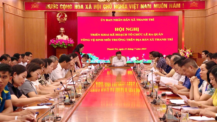 Xã Thanh Trì: Triển khai Kế hoạch tổ chức Lễ ra quân  tổng vệ sinh môi trường trên địa bàn- Ảnh 1.