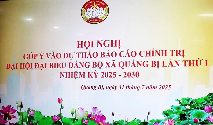 Ủy ban MTTQ Việt Nam xã Quảng Bị tổ chức hội nghị đóng góp ý kiến vào dự thảo báo cáo chính trị của Đại hội Đảng bộ xã lần thứ nhất- Ảnh 4.