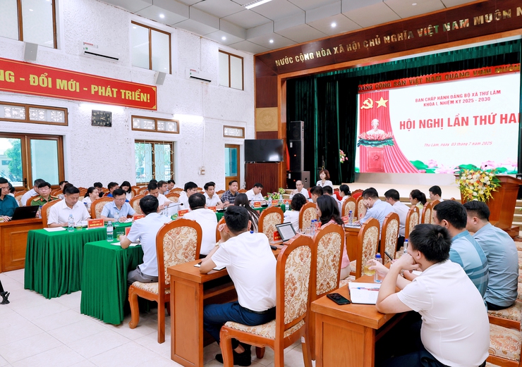 HỘI NGHỊ LẦN THỨ HAI BAN CHẤP HÀNH ĐẢNG BỘ XÃ THƯ LÂM- Ảnh 4.