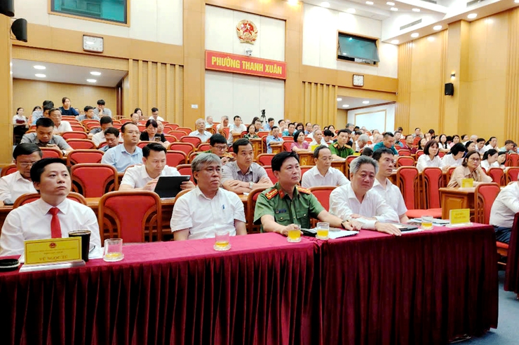 Đoàn đại biểu Quốc hội thành phố Hà Nội tiếp xúc cử tri tại Đơn vị bầu cử số 3- Ảnh 3.