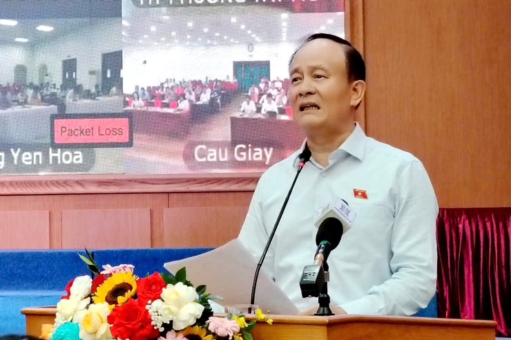 Đoàn đại biểu Quốc hội thành phố Hà Nội tiếp xúc cử tri tại Đơn vị bầu cử số 3- Ảnh 4.