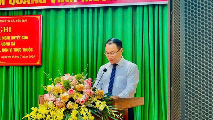 Xã Yên Bài tổ chức hội nghị công bố các quyết định thành lập các phòng ban, đơn vị trực thuộc và bổ nhiệm cán bộ.- Ảnh 2.