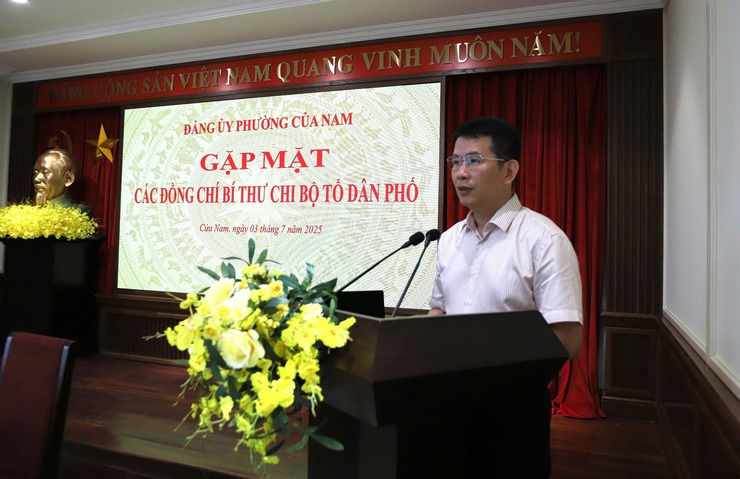PHƯỜNG CỬA NAM: GẶP MẶT BÍ THƯ CHI BỘ TỔ DÂN PHỐ, LẮNG NGHE Ý KIẾN CƠ SỞ- Ảnh 1.