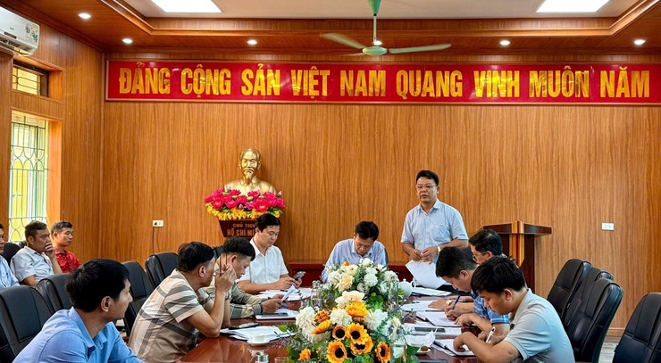 THƯỜNG TRỰC ĐẢNG ỦY XÃ HÒA XÁ LÀM VIỆC VỚI ỦY BAN MTTQ VIỆT NAM XÃ- Ảnh 2.