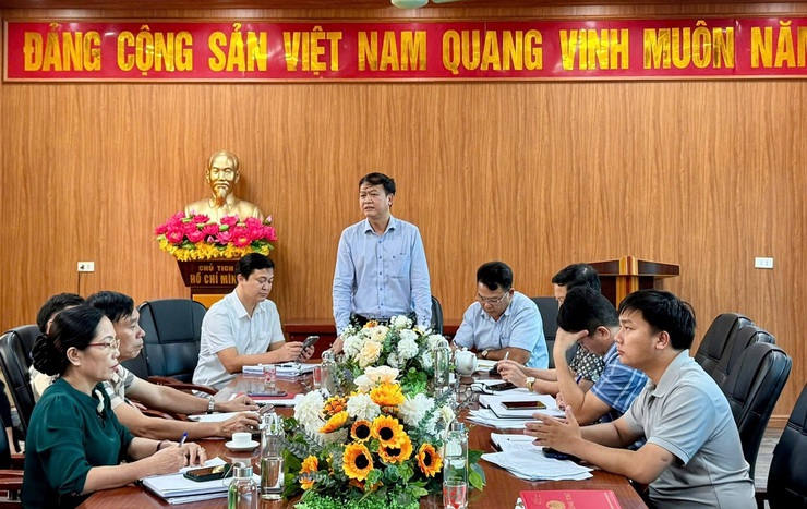 THƯỜNG TRỰC ĐẢNG ỦY XÃ HÒA XÁ LÀM VIỆC VỚI ỦY BAN MTTQ VIỆT NAM XÃ- Ảnh 1.