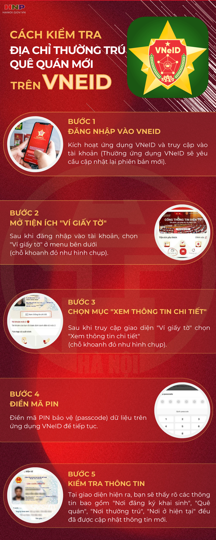 Hướng dẫn kiểm tra địa chỉ thường trú, quê quán mới trên VNeID từ 1/7/2025

- Ảnh 1.