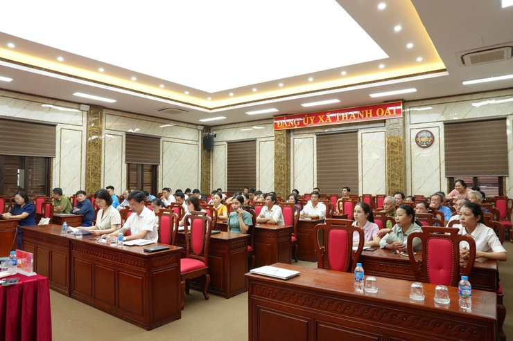 XÃ THANH OAI: GẶP MẶT, TRAO ĐỔI VỚI ĐỘI NGŨ CÁN BỘ KHÔNG CHUYÊN TRÁCH SAU SẮP XẾP ĐƠN VỊ HÀNH CHÍNH- Ảnh 2.